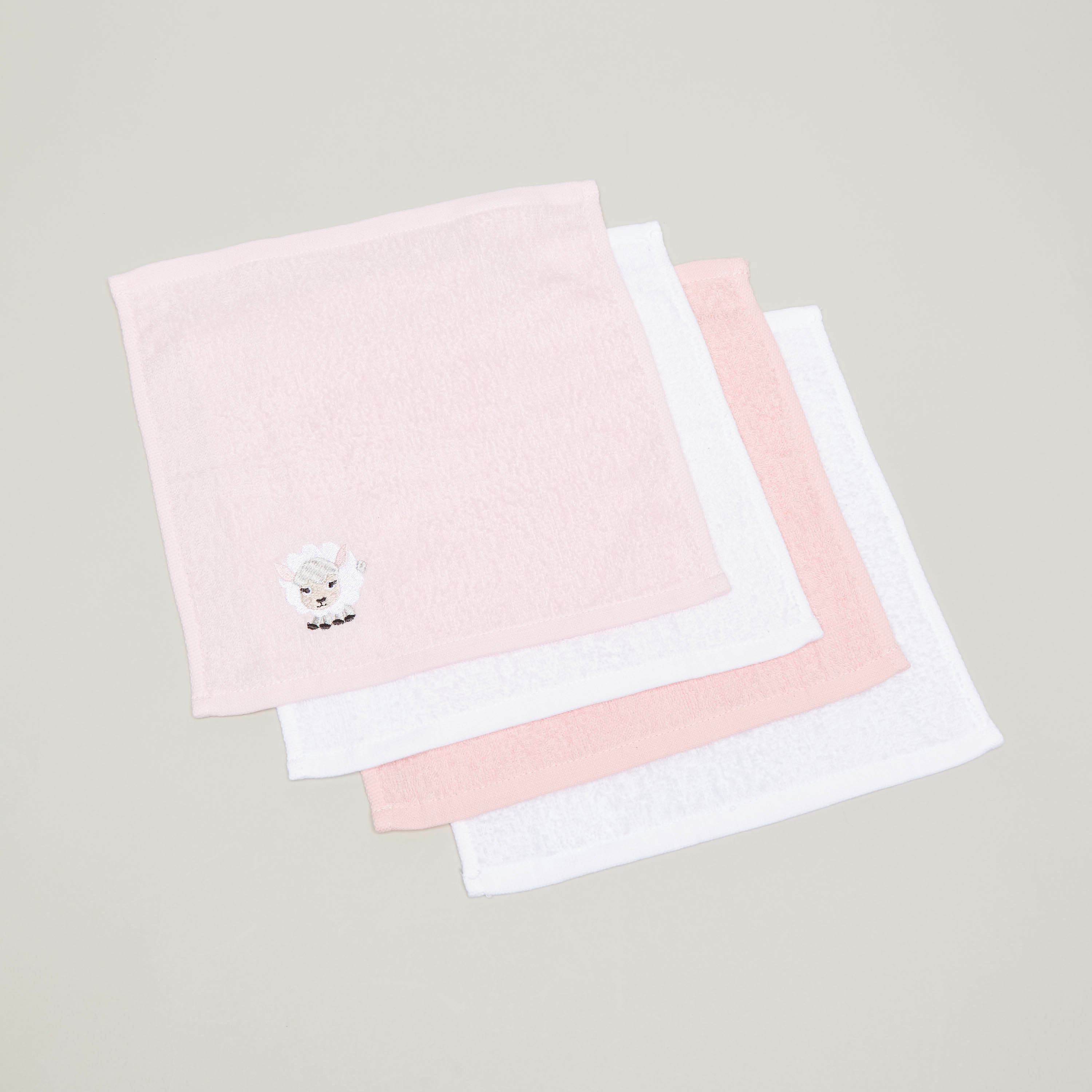 Juniors Textured Washcloth - Set of 4-baby-bathandcare-towels-image-1