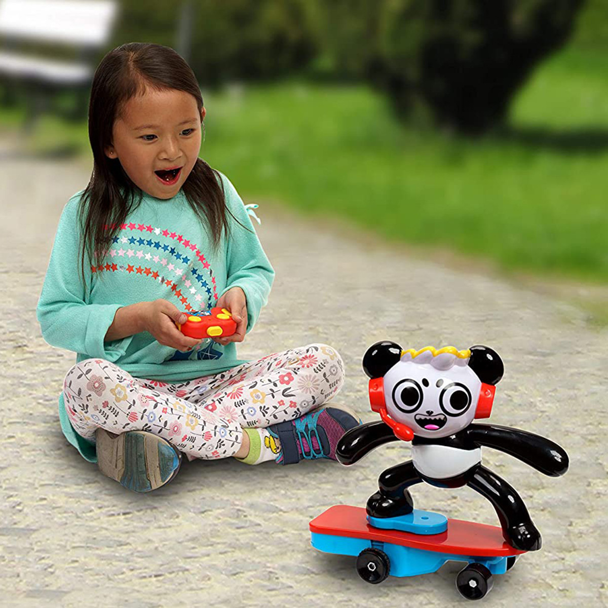 لعبة كومبو باندا ستانت سكيتبورد مع جهاز تحكم عن بعد من ريانز وورلد-toys-babyandtoddlertoys-learningtoys-image-4