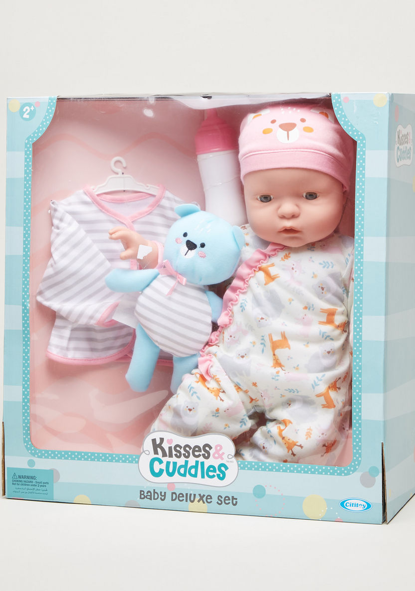 Cititoy Kisses & Cuddles Baby Deluxe Set - 46 cms-Dolls and Playsets-image-0