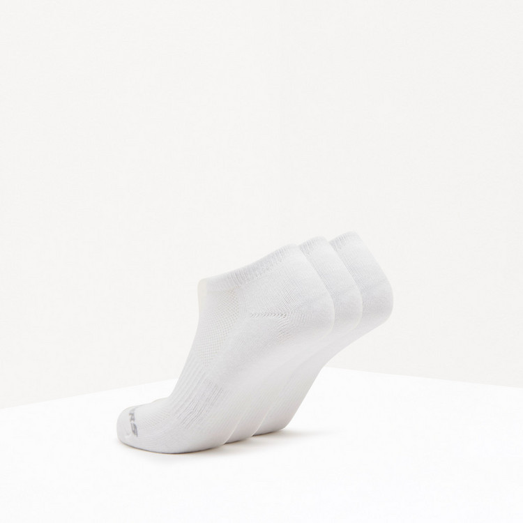 Skechers Textured Ankle Length Socks - Set of 3