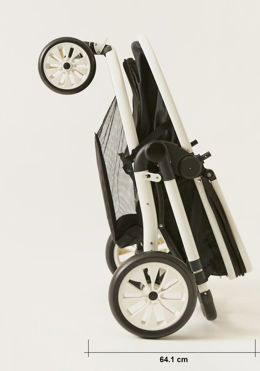 Giggles Fountain Black Baby Stroller with Sun Canopy (Upto 3 years)-Strollers-image-13