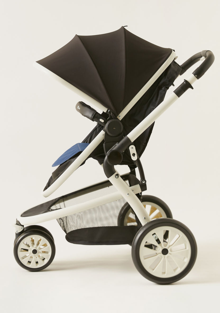 Giggles Fountain Black Baby Stroller with Sun Canopy (Upto 3 years)-Strollers-image-3