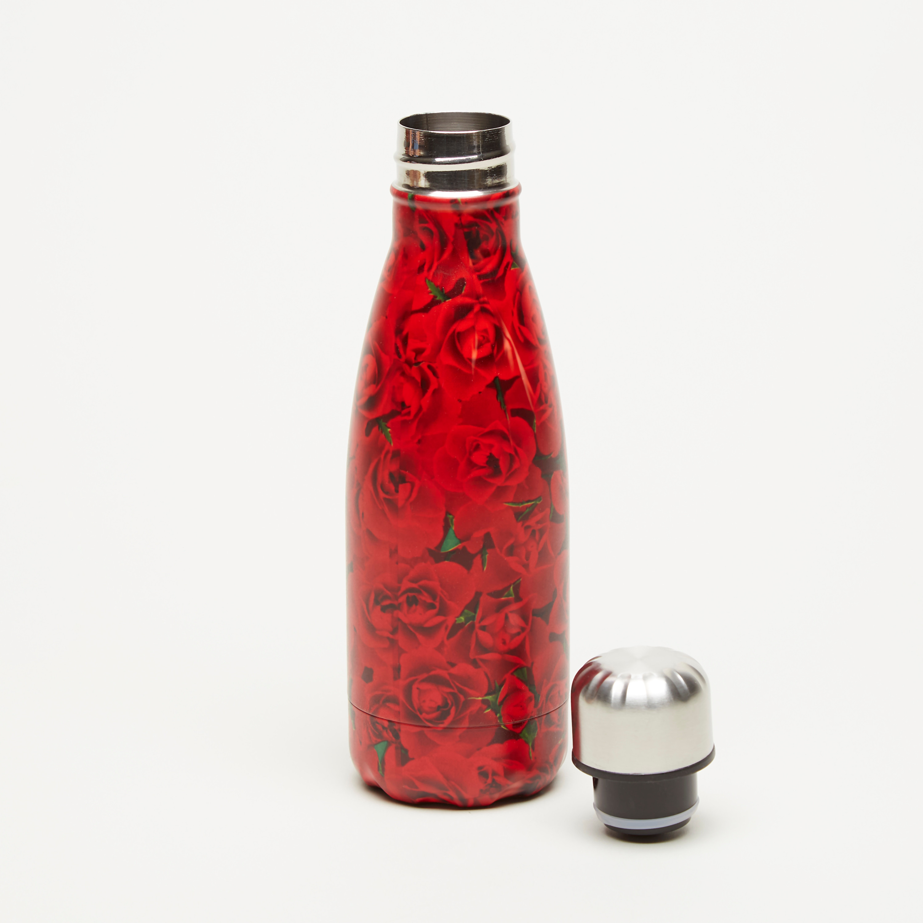 Juniors Floral Print Thermos Flask - 350 ml-school-waterbottles-image-2
