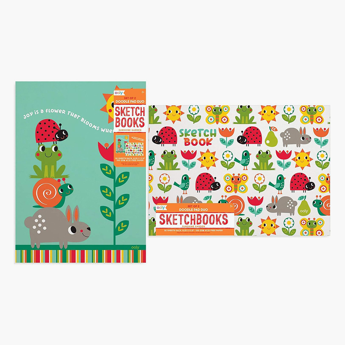 دفاتر رسم بطبعات دودل باد بربط لولبي من أولي- طقم من قطعتين-books-english-childrenbooks-image-1