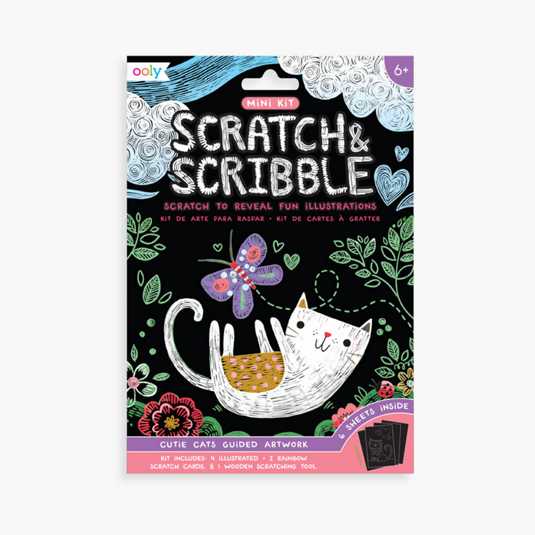 OOLY Scratch & Scibble 7-Piece Mini Art Kit