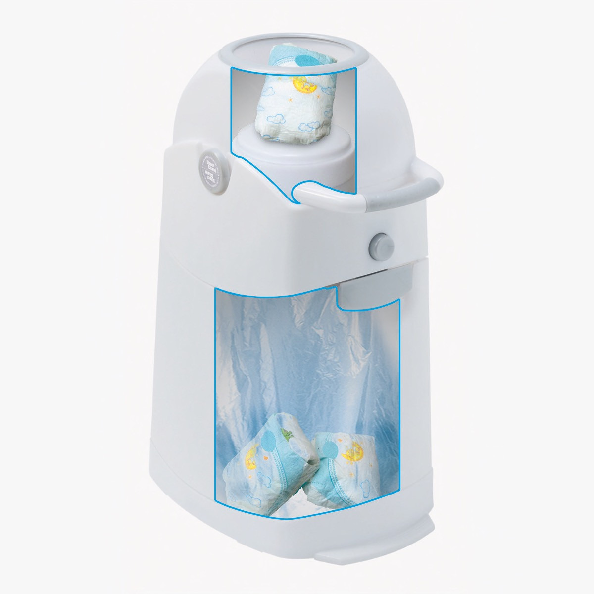 دلو الحفّاضات متوسط من دايبر شامب-baby-diapering-binsandrefills-image-3