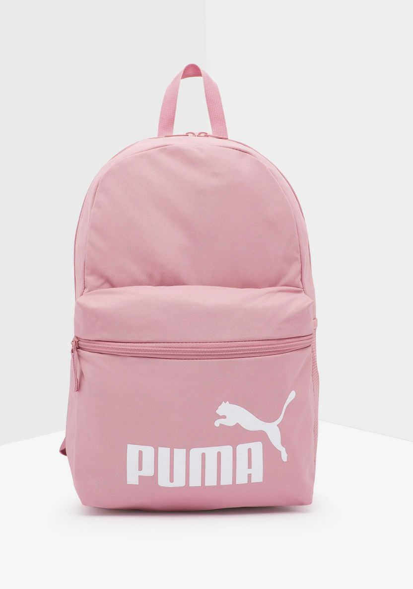PUMA Printed Backpack with Adjustable Shoulder Straps-Girl%27s Backpacks-image-0