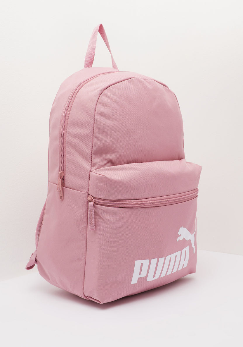 PUMA Printed Backpack with Adjustable Shoulder Straps-Girl%27s Backpacks-image-2