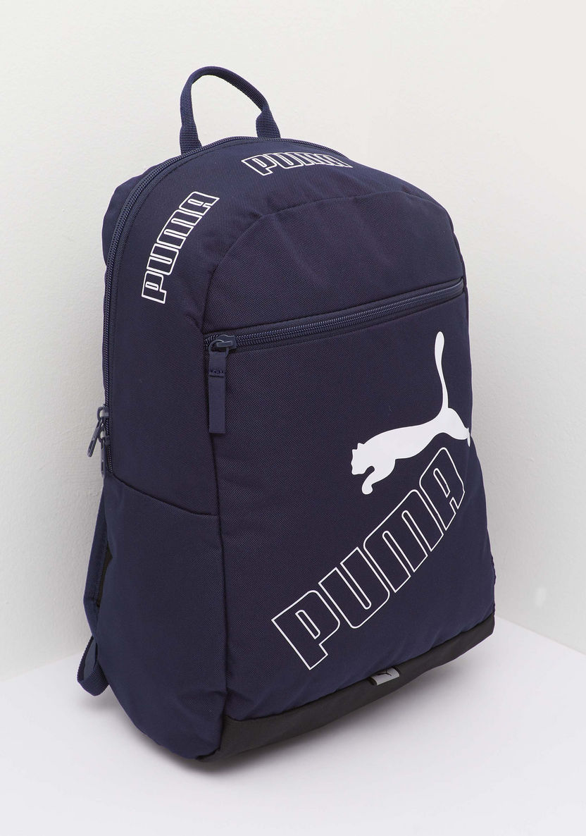 PUMA Printed Backpack with Adjustable Shoulder Straps-Men%27s Backpacks-image-2