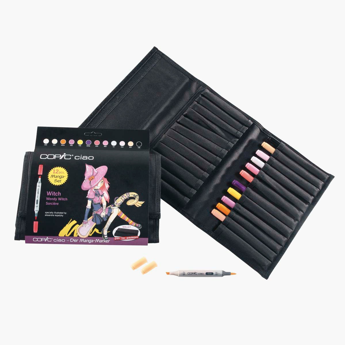 Copic Ciao Wallet Witch Marker Pen - Set of 12-school-stationery-accessories-image-1