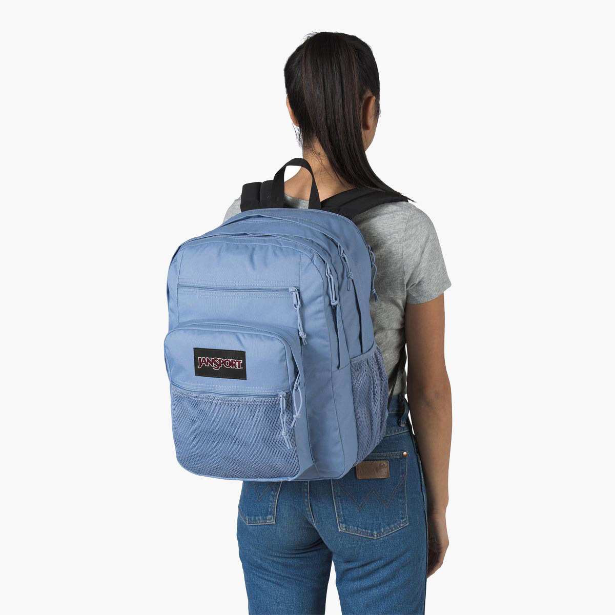 Jansport big campus backpack blue sale agave