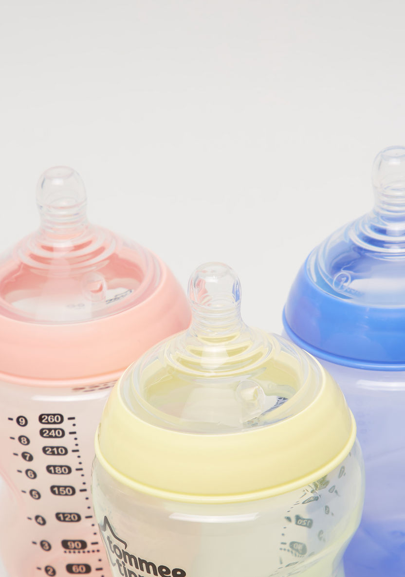 Tommee Tippee 3-Piece Colour My World Feeding Bottle - 260 ml-Bottles and Teats-image-3