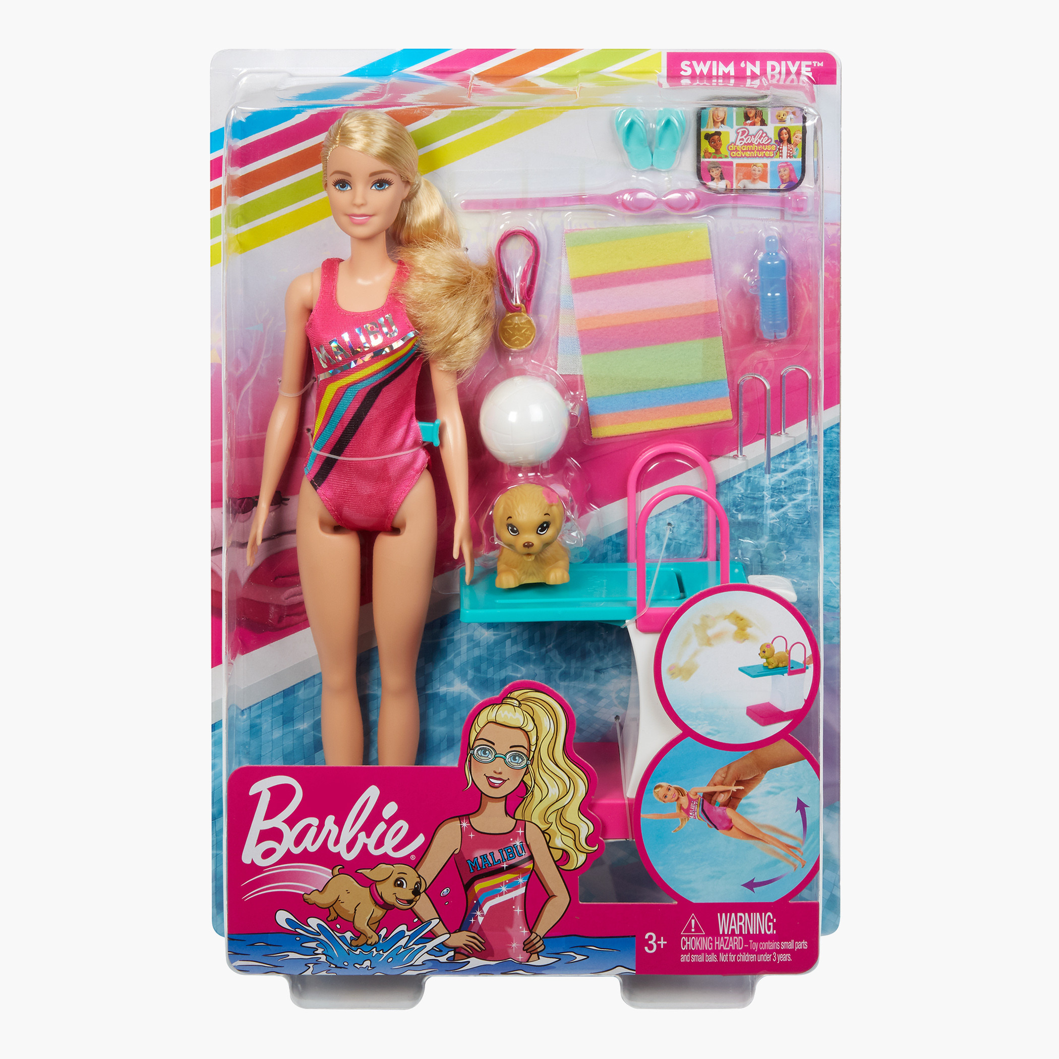 Barbie swimming store