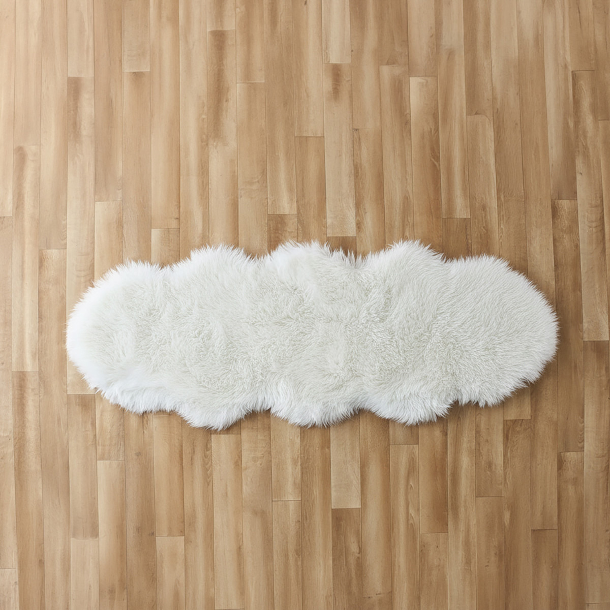 Textured Faux Fur Floor Rug - 180x65 cms-household-rugsandcarpets-rugs-image-1