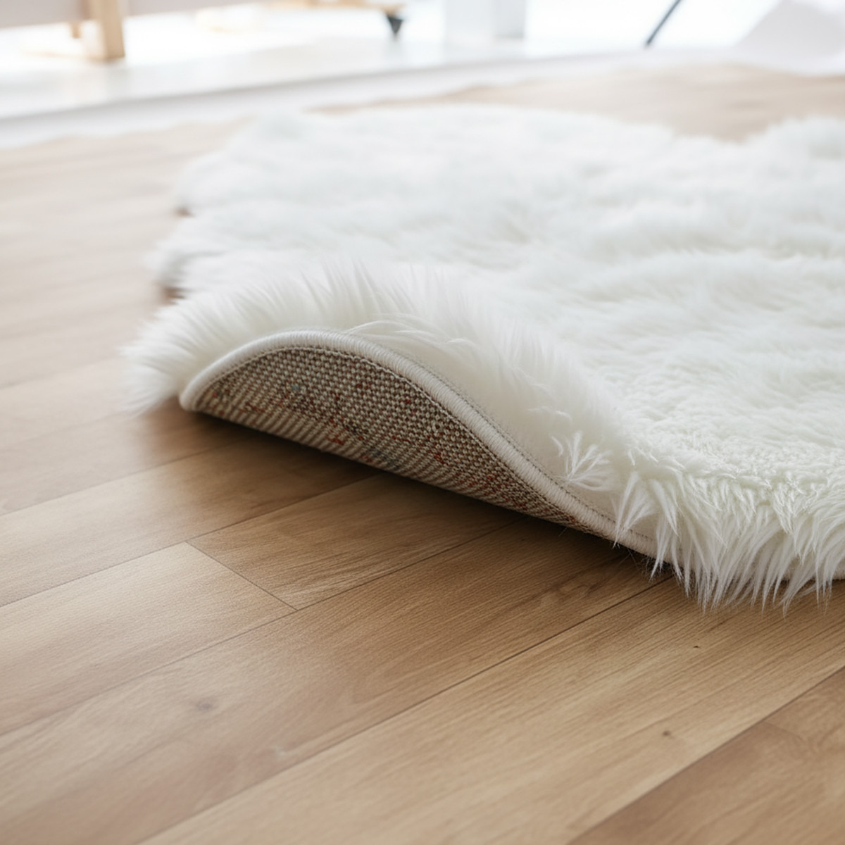 Textured Faux Fur Floor Rug - 180x65 cms-household-rugsandcarpets-rugs-image-3