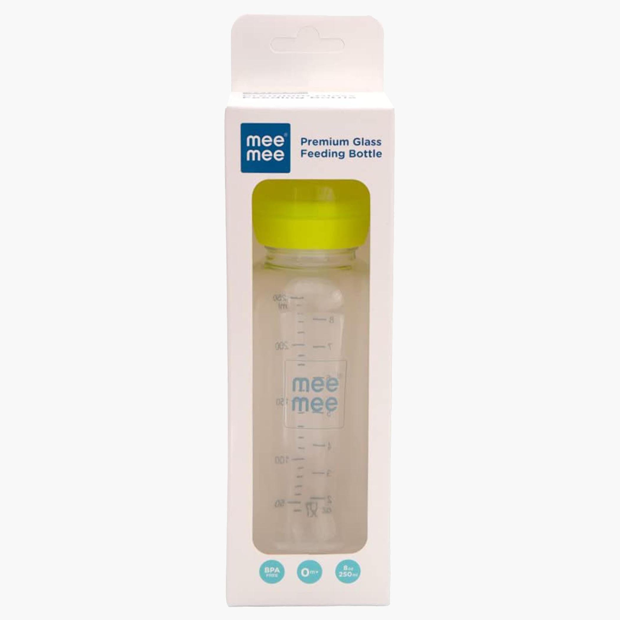 MeeMee Premium Glass Feeding Bottle - 250 ml-baby-feeding-feedingbottles-bottlesandteats-image-4