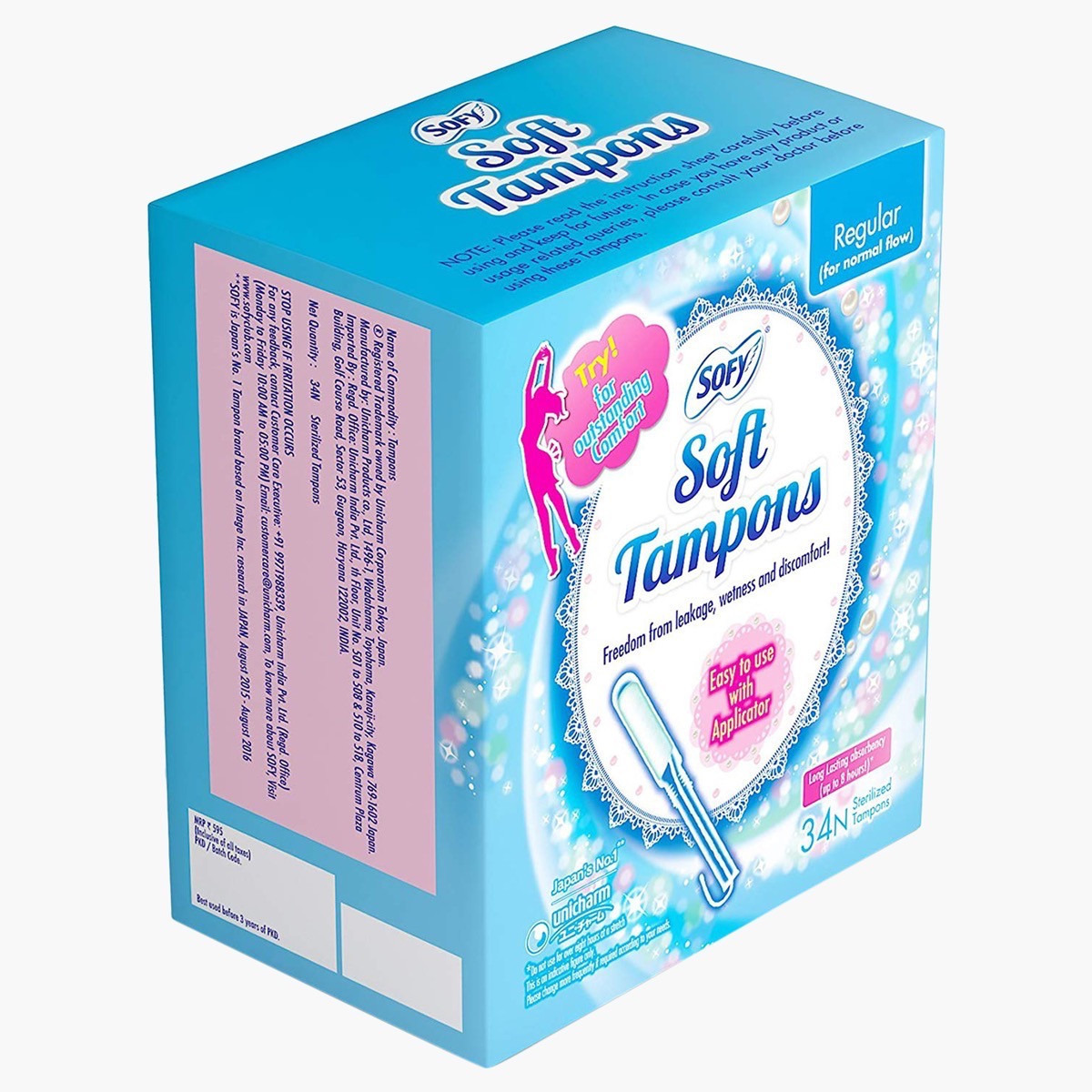 Sofy Soft Tampons Regular - 34 Pads-baby-maternalcare-bodyhygiene-image-2
