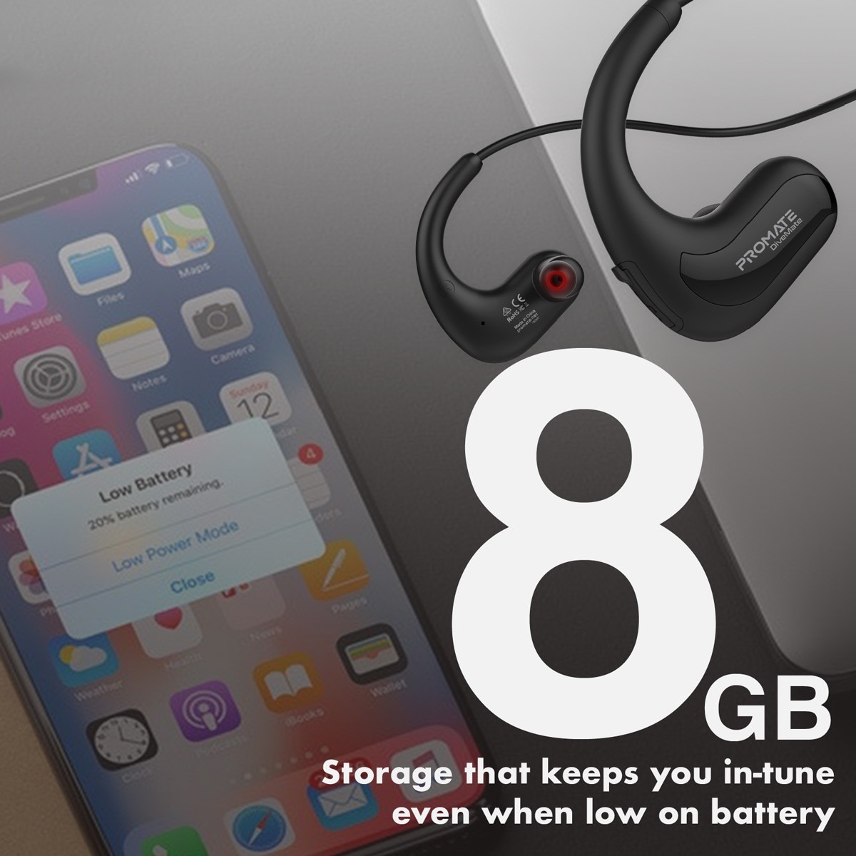 سماعات أذن بلوتوث أي بي إكس8 مشغل إم بي ثري من بروميت-electronics-headphonesandearphones-image-3
