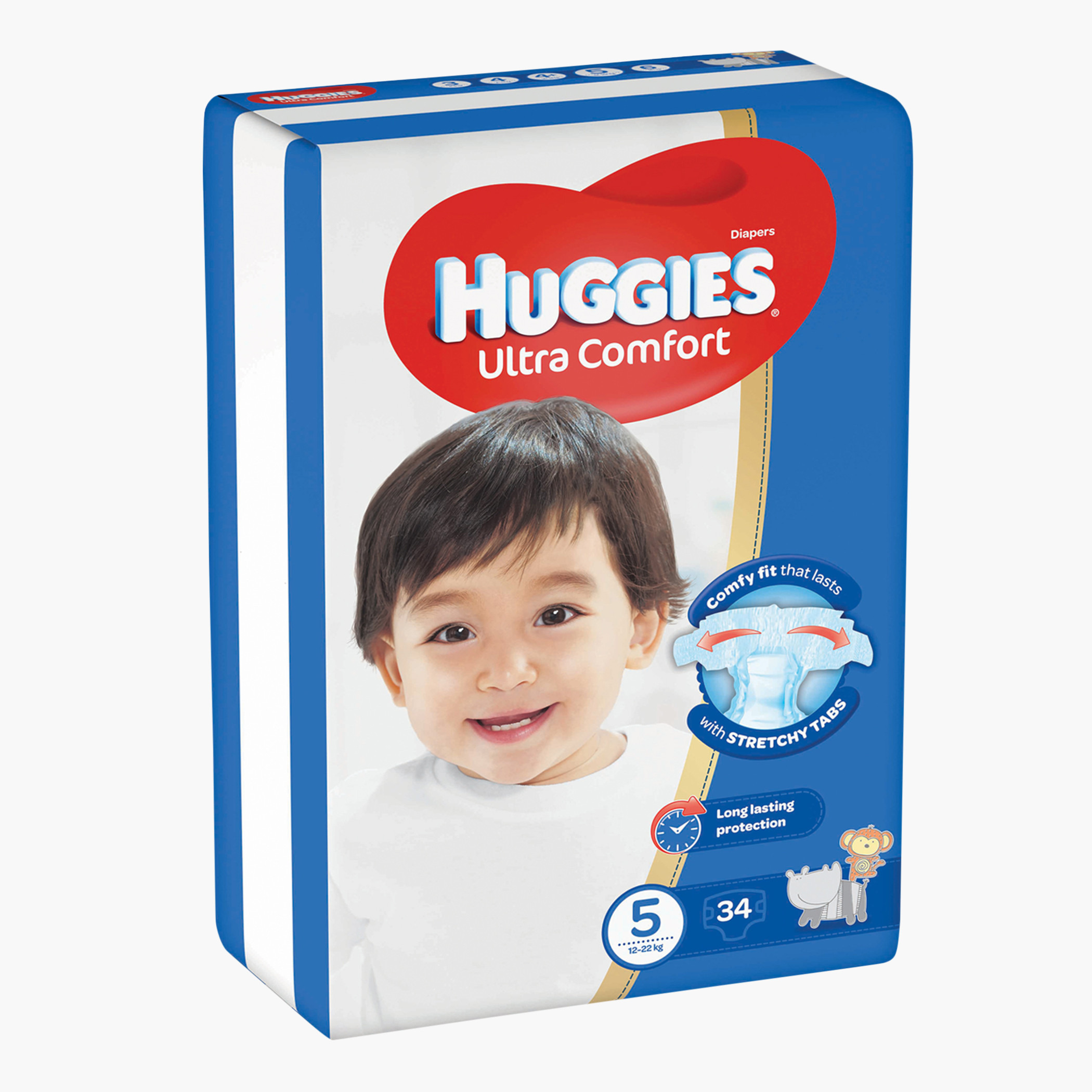 Huggies Ultra Comfort Diapers Size 5 12 to 22 Kgs - 34 Pieces-baby-diapering-diapers-image-2