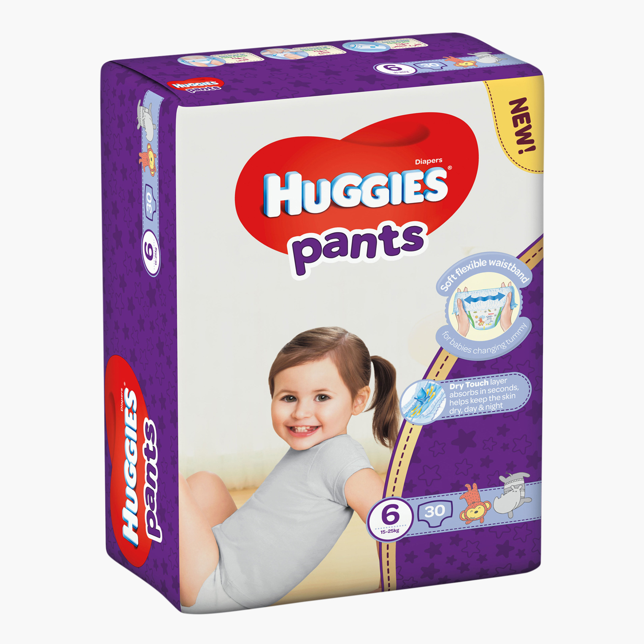 Huggies Printed Diaper Pants Size 6 15-25 Kgs - 30 Pieces-baby-diapering-diapers-image-3