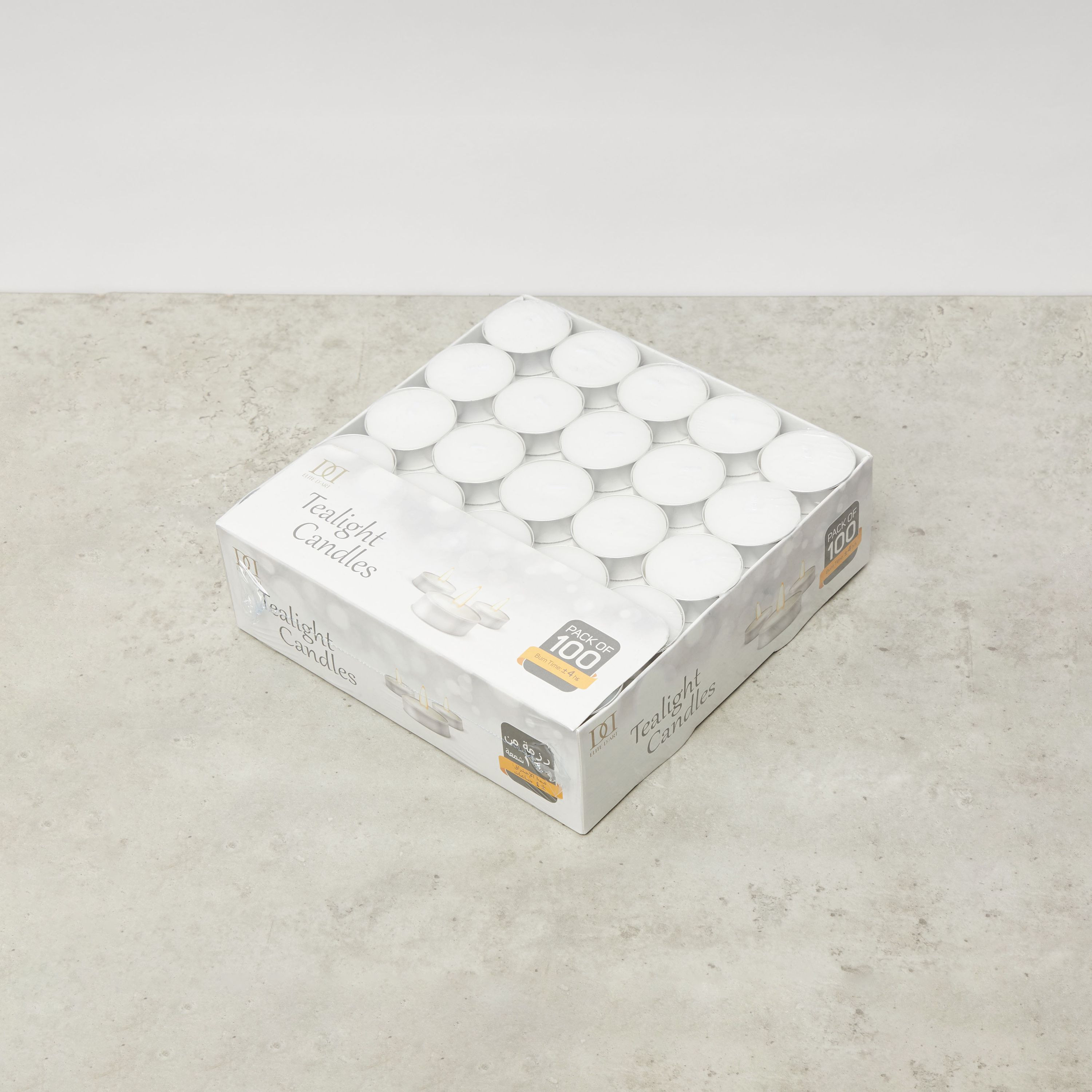 Unscented 100-Piece Tealight Candle Set - 12 gms-household-homefragrance-candles-image-1