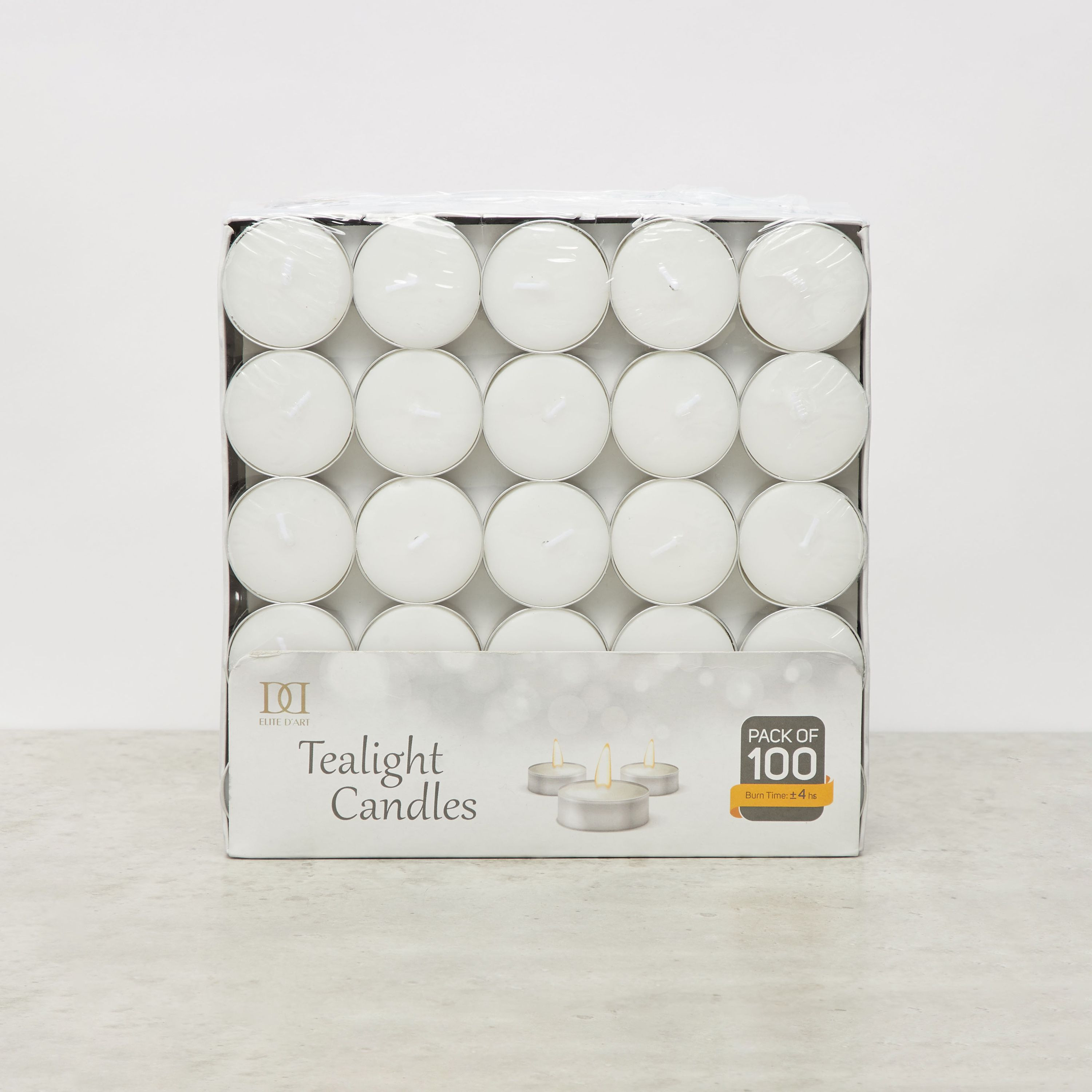 Unscented 100-Piece Tealight Candle Set - 12 gms-household-homefragrance-candles-image-2