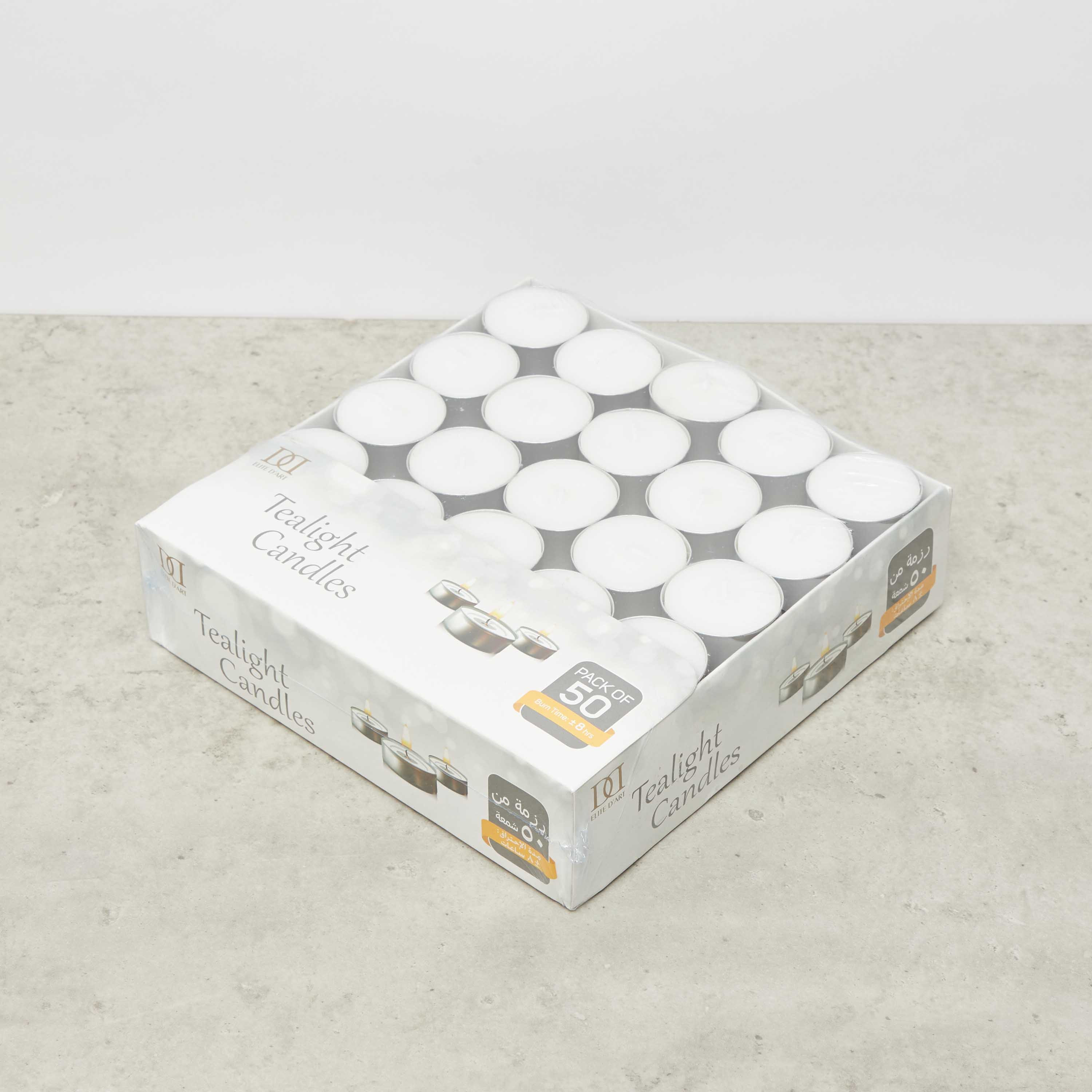 Tealights in Box with Shrink Wrap - Set of 50-household-homefragrance-candles-image-1