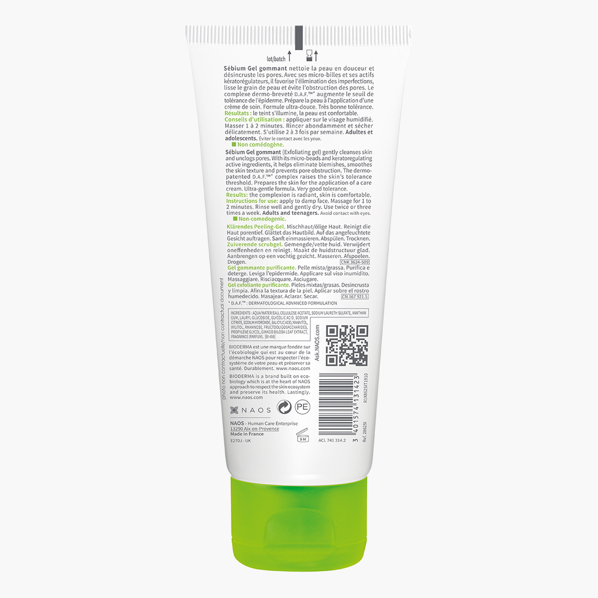 Bioderma Sebium Exfoliating Purifying Gel - 100 ml-beautyandpersonalcare-skin-cleansers-facewashandcleansers-image-2