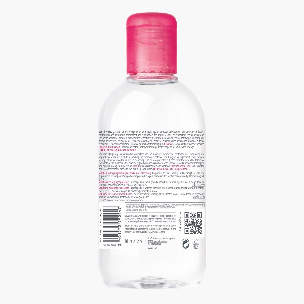Bioderma Sensibio H2O Makeup Removing Micellar Water - 250 ml-beautyandpersonalcare-makeup-face-makeupremovers-image-2