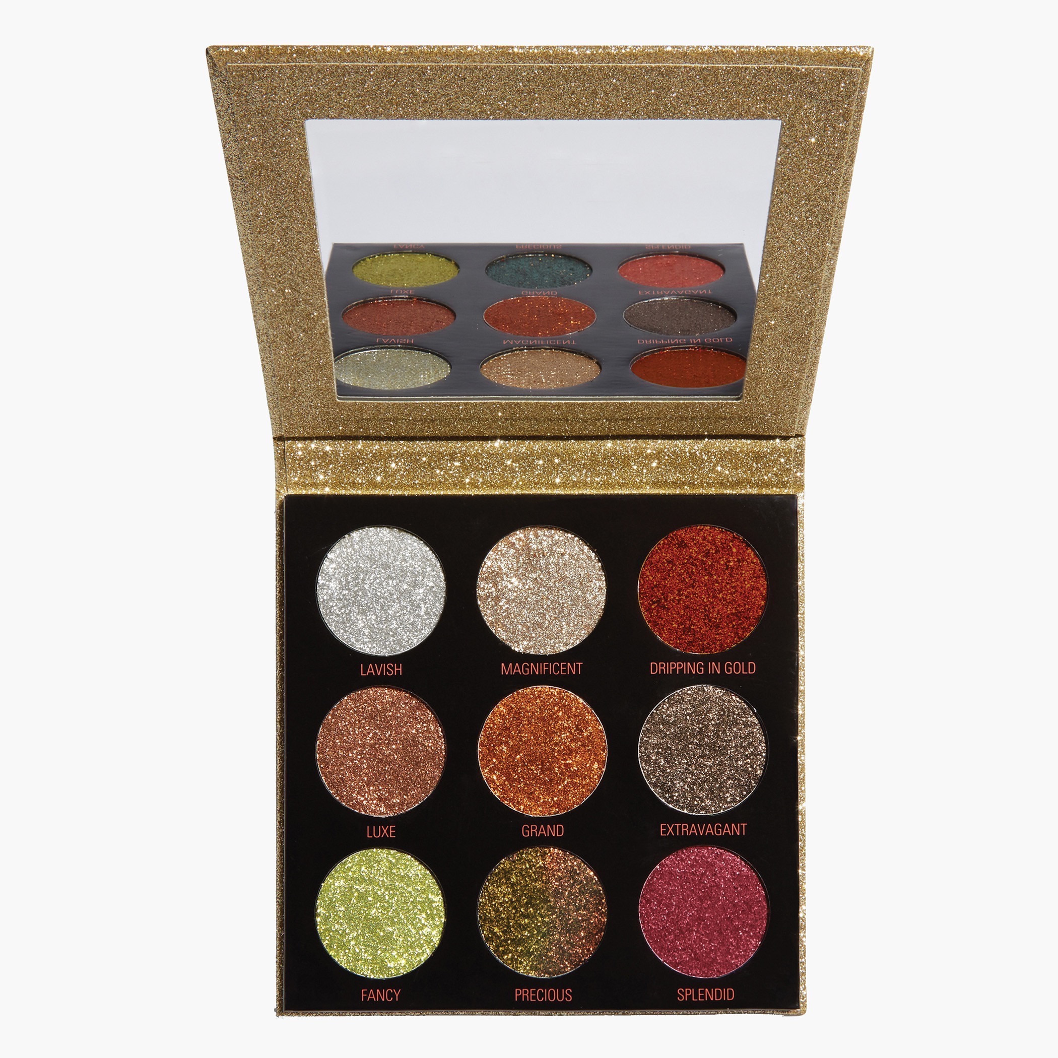 Makeup Revolution Pressed Glitter Eyeshadow Palette - 10.8 gms-beautyandpersonalcare-makeup-eyes-eyeshadows-image-1