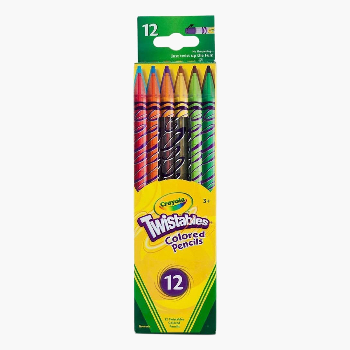 طقم أقلام تلوين قابلة للالتواء  12 قطعة من كرايولا-school-stationery-pensandpencils-image-1