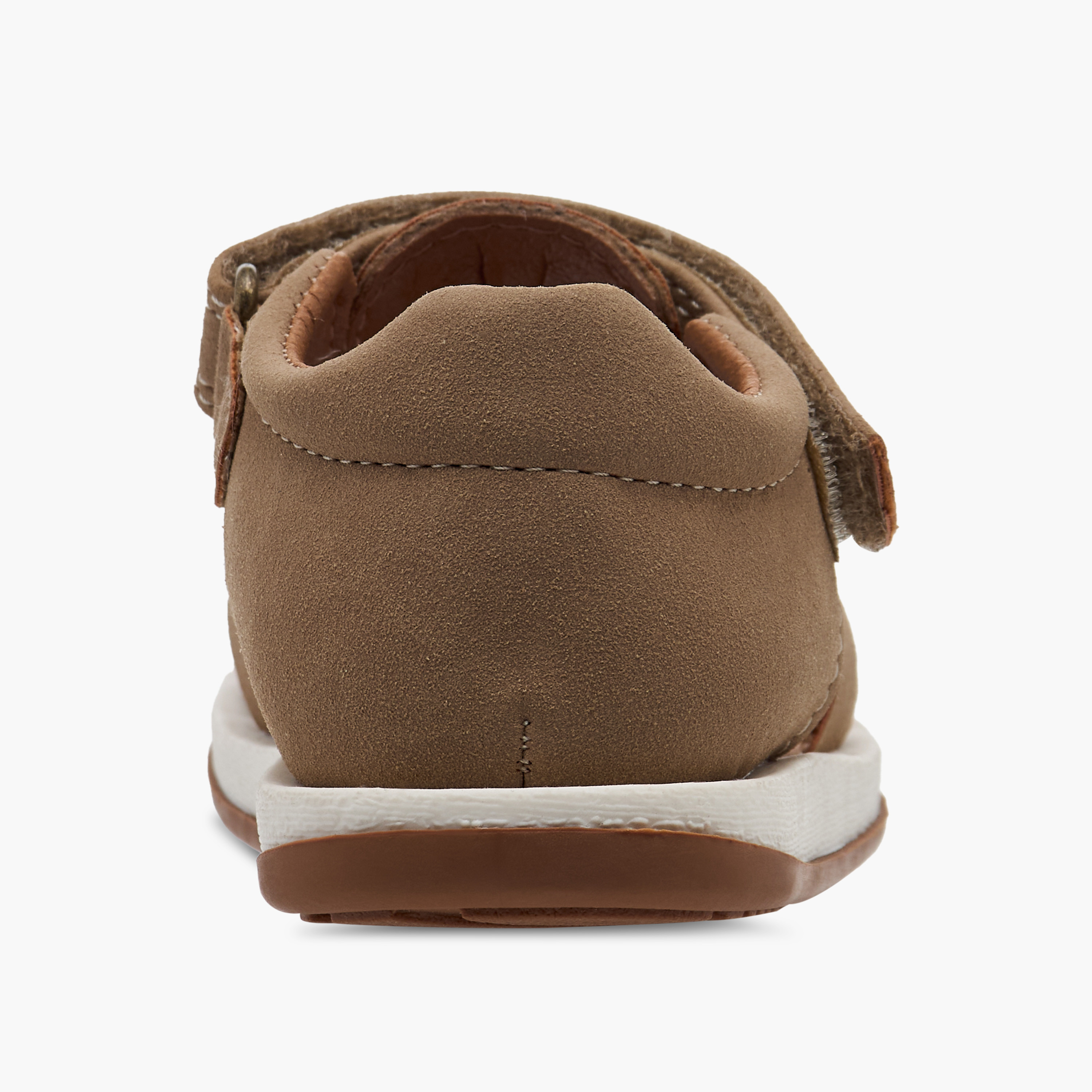 Juniors Solid Sandals with Hook and Loop Closure-baby-boys-shoes-sandals-image-4