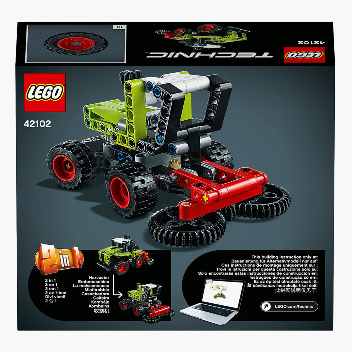 Lego technic best sale harvester 42102