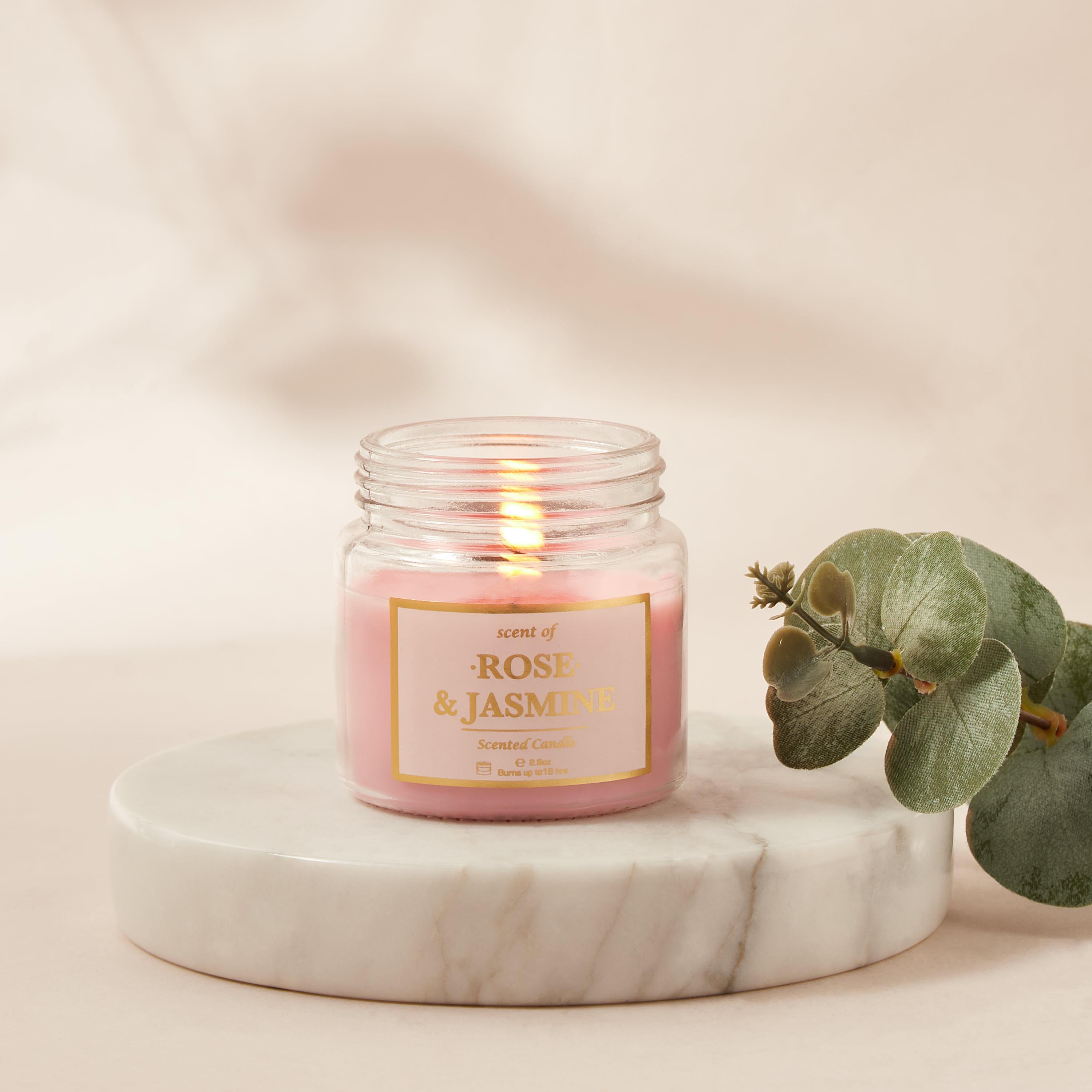 Rose and Jasmine Scented Jar Candle - 70 gms-household-homefragrance-candles-image-4