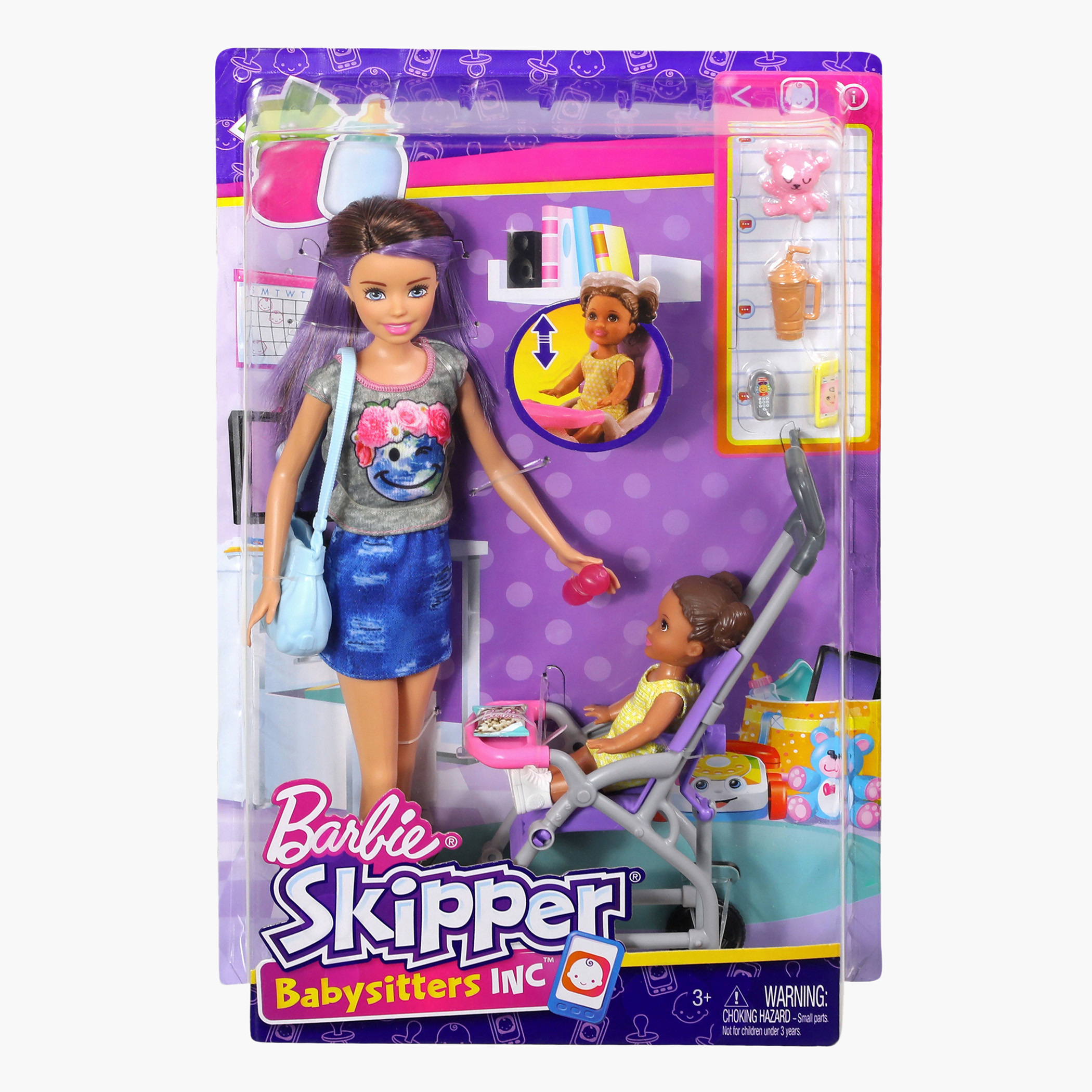 Buy Barbie Skipper Babysitters Doll Playset Online Mothercare Bahrain