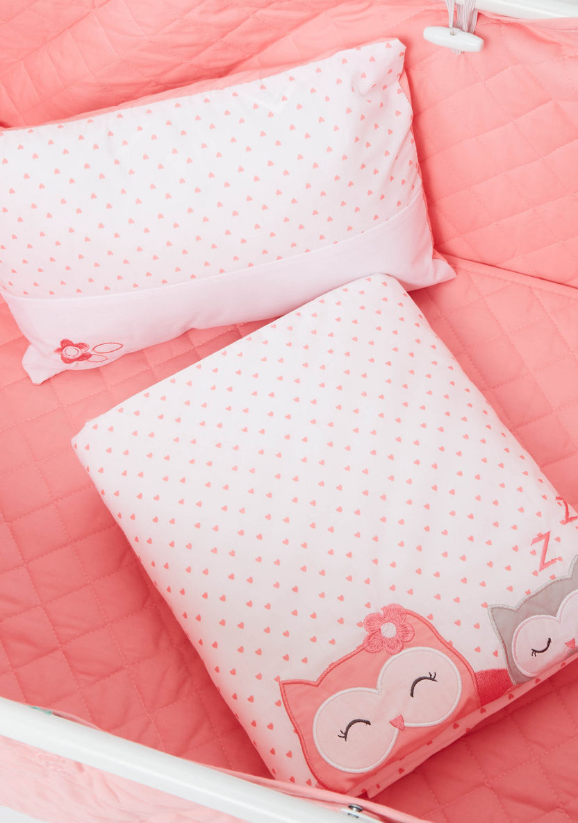 Juniors Printed 4-Piece Cradle Bedding Set-Baby Bedding-image-4
