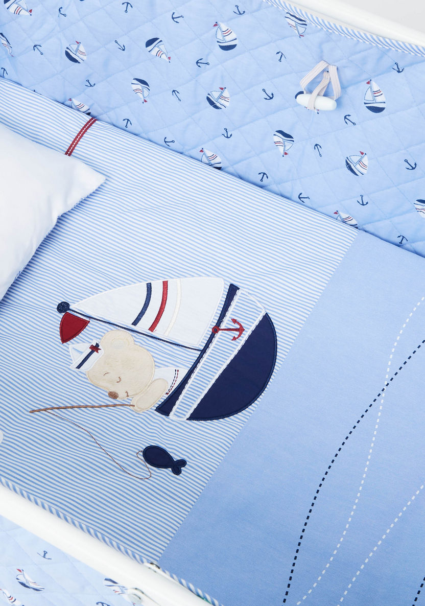 Juniors Printed 4-Piece Cradle Bedding Set-Baby Bedding-image-1