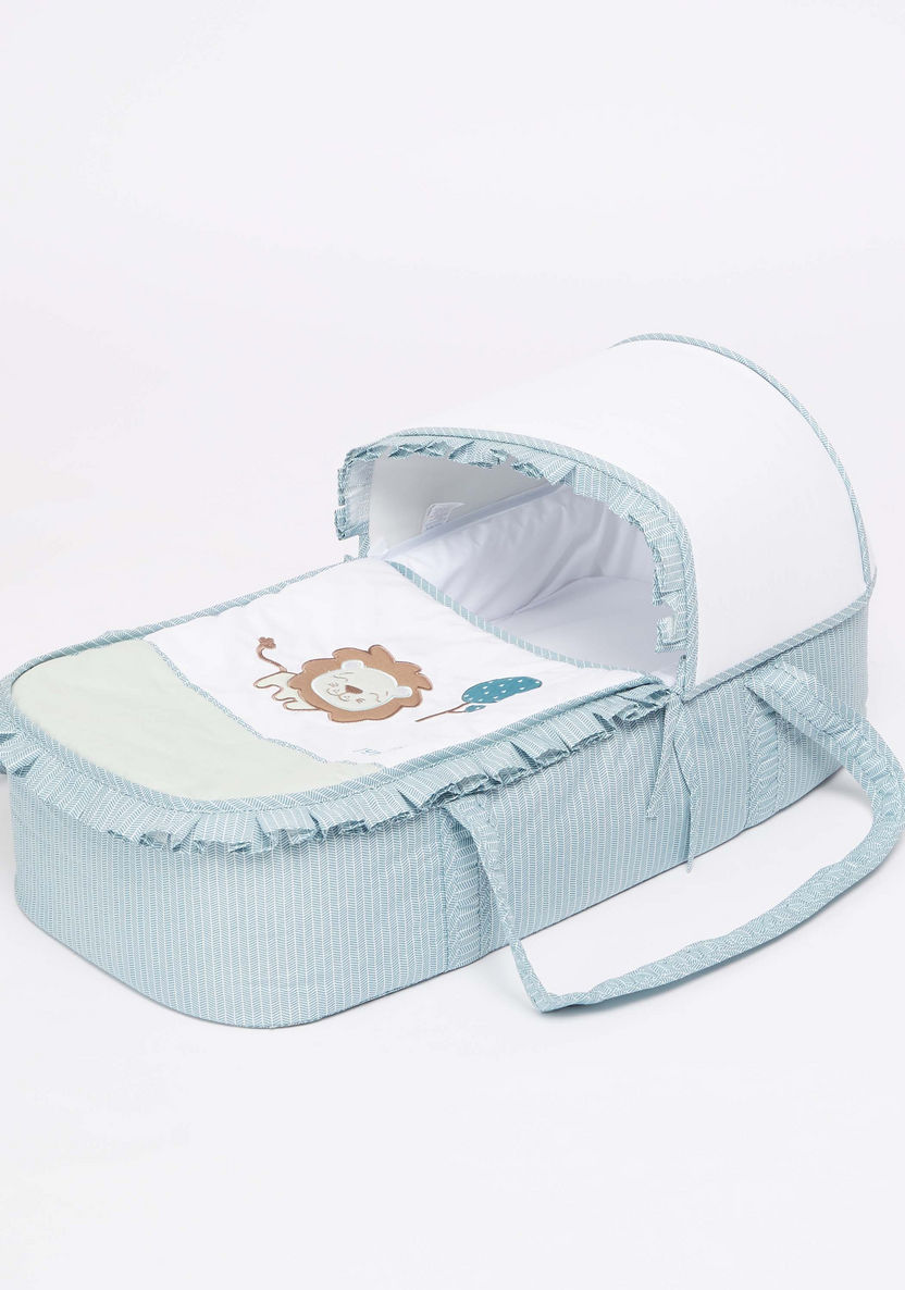 Juniors Jesse Lion Embroidered Carrycot-Carry Cots-image-0