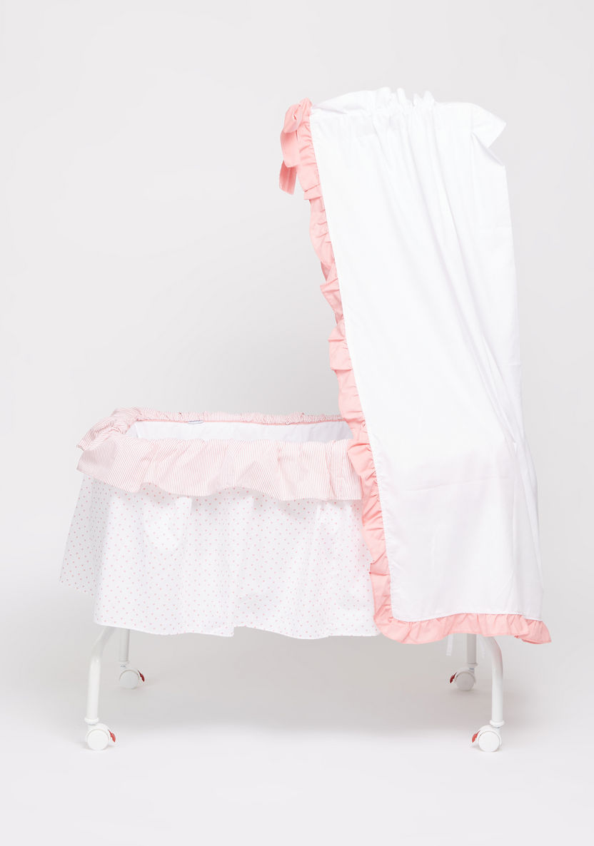 Juniors Printed Bassinet with Canopy-Cradles and Bassinets-image-1
