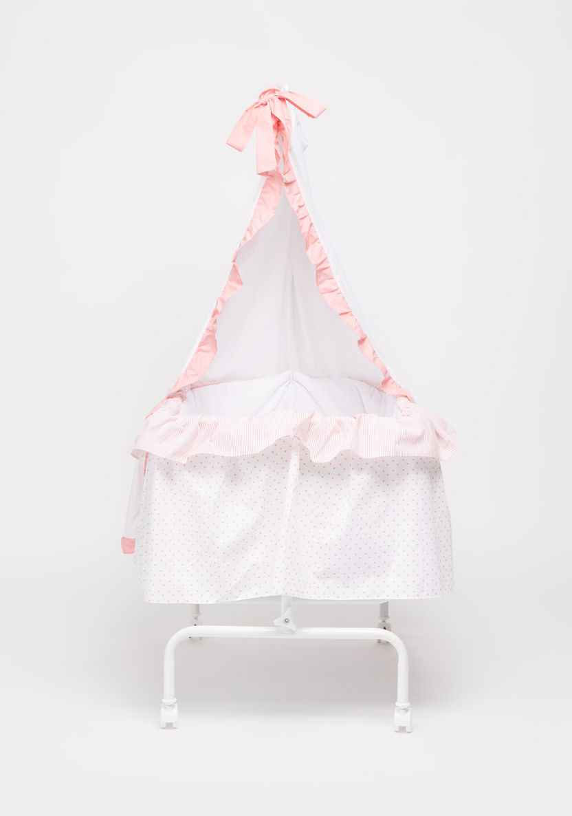 Juniors Printed Bassinet with Canopy-Cradles and Bassinets-image-2