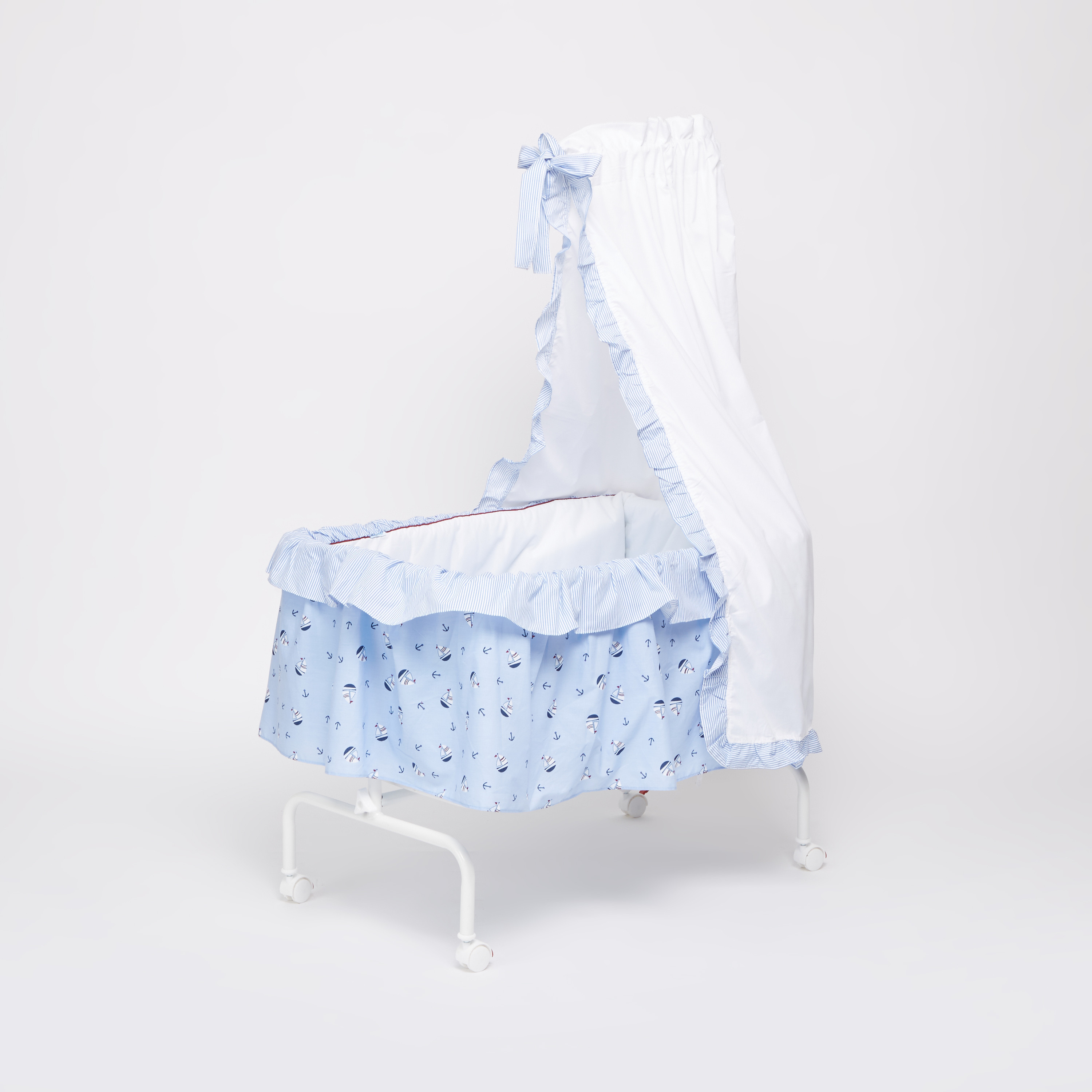 Juniors Printed Bassinet with Canopy-baby-nursery-furniture-cribsandbeds-bassinets-image-1