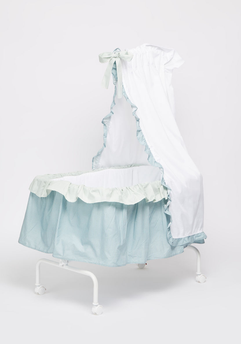 Juniors Printed Bassinet with Canopy-Cradles and Bassinets-image-0