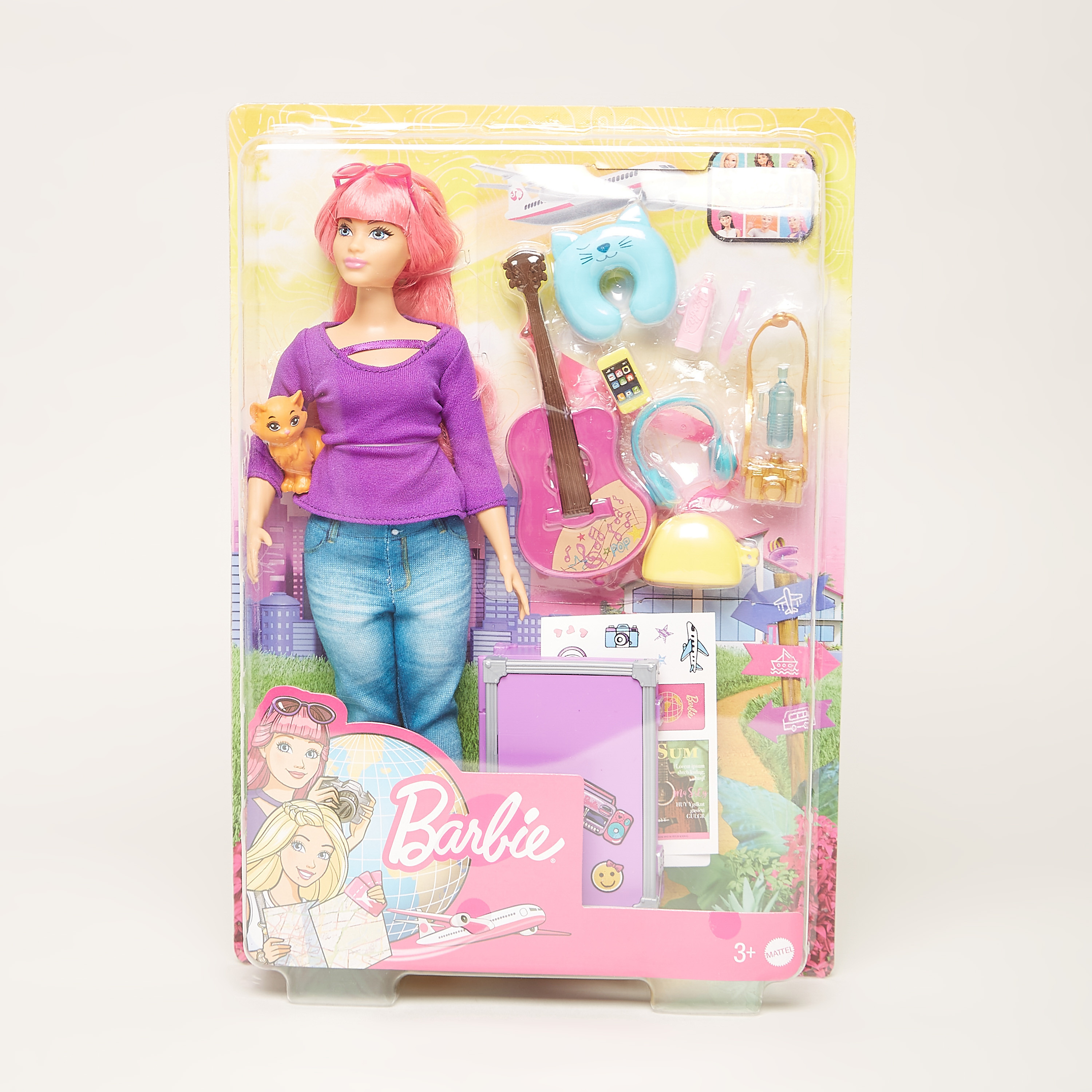 Barbie daisy doll with online travel set and accessories