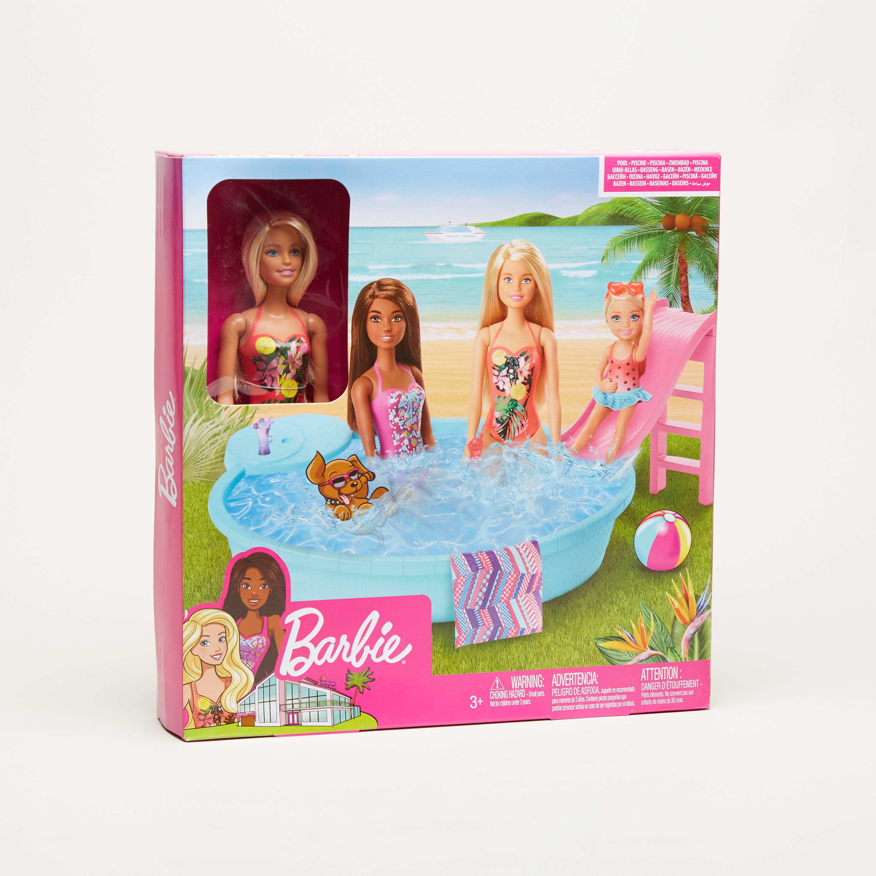 Buy Barbie Pool with Doll Playset Online | Centrepoint UAE