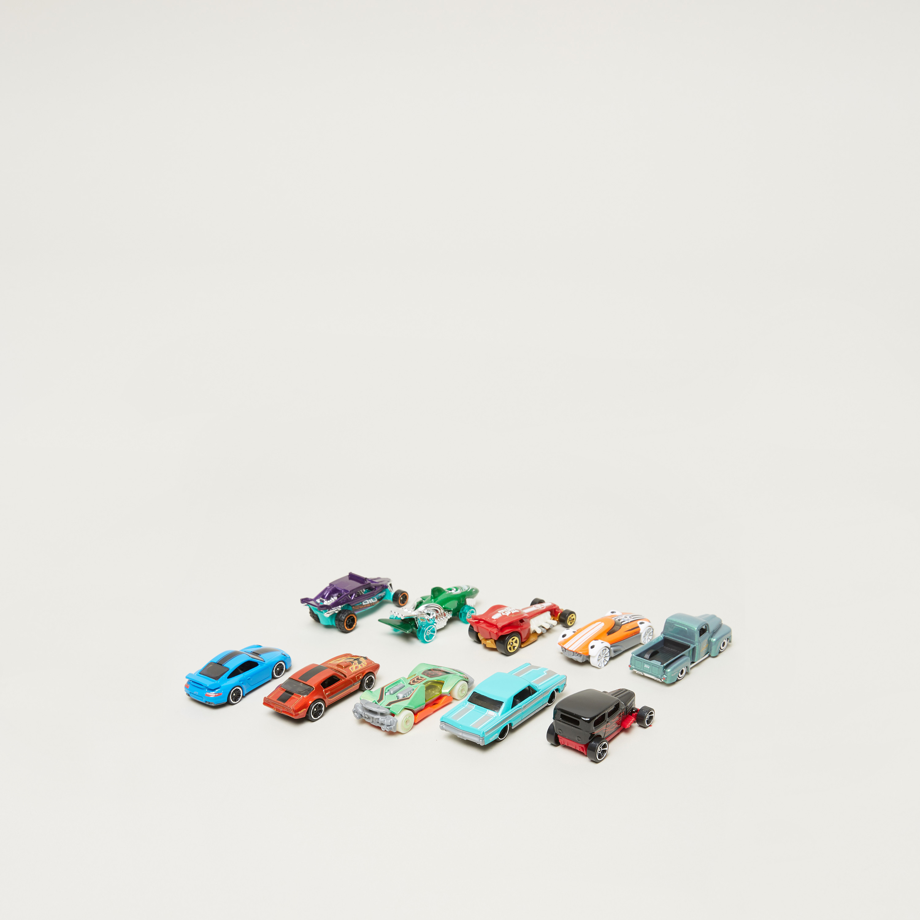 Hot Wheels Set of 10 1:64 Scale Toy Trucks and Cars for Kids and Collectors, Styles May Vary-toys-playvehicles-cars-image-4