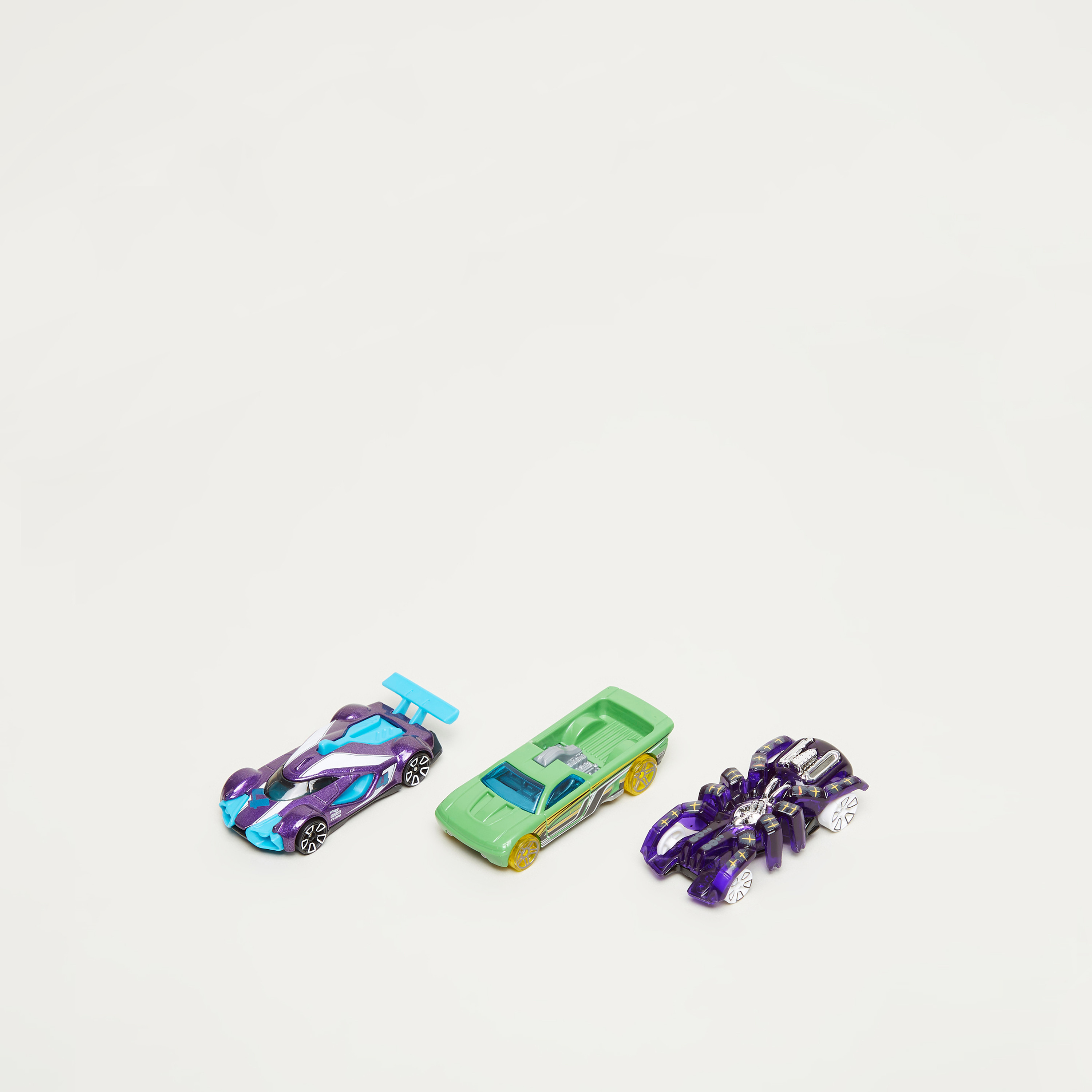 Hot Wheels 1:64 Scale Race Cars, Pick-Up Trucks, Rescue Vehicles, Hot Rods, 3-Pack (Styles May Vary)-toys-playvehicles-cars-image-1