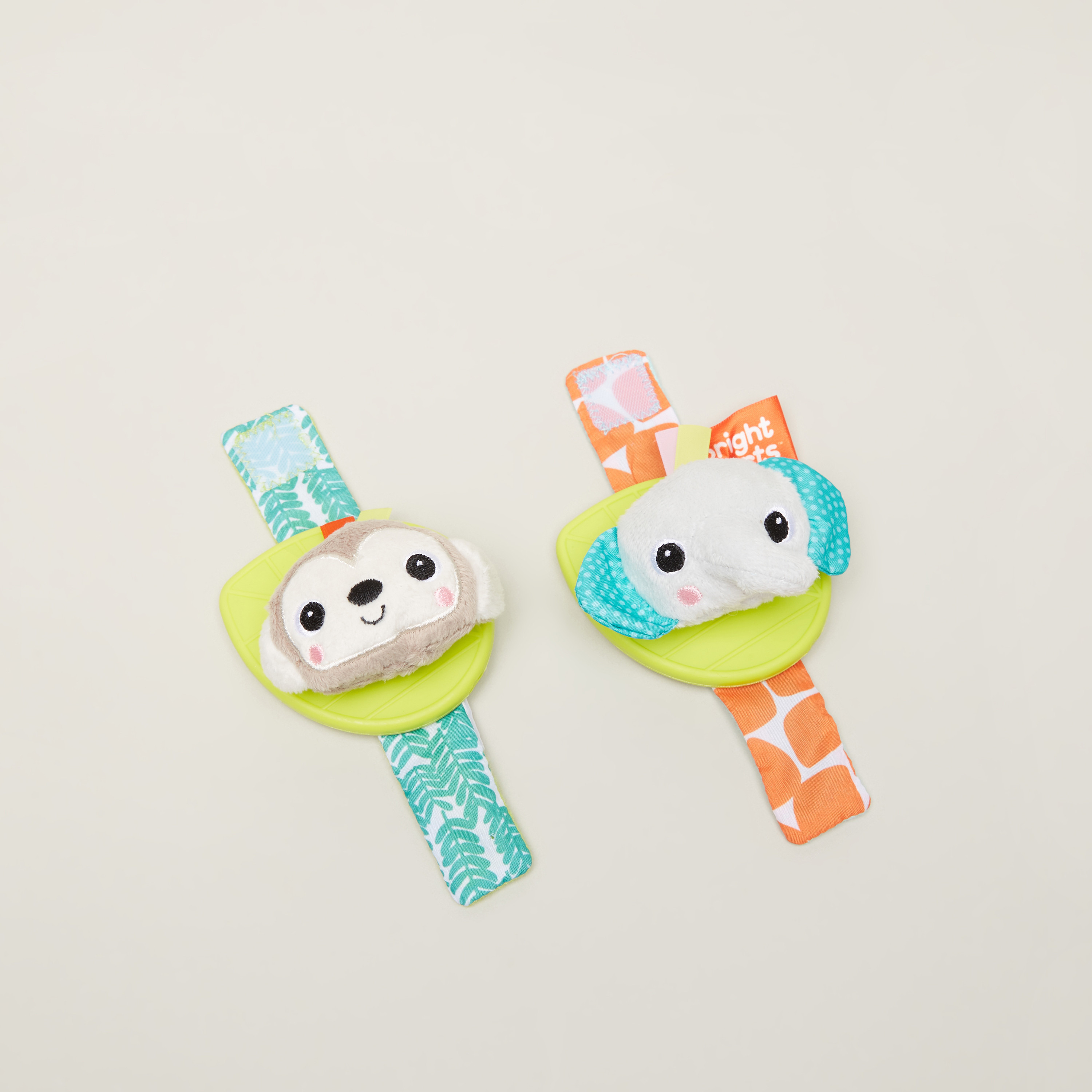 Bright Starts Applique Detail Wrist Rattle - Set of 2-toys-babyandtoddlertoys-rattlesandteethers-image-1