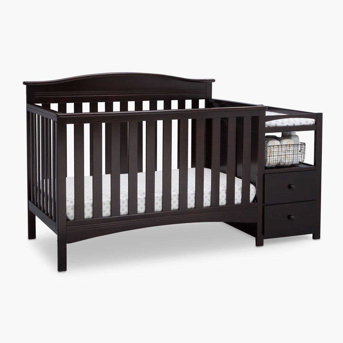 Delta black outlet crib