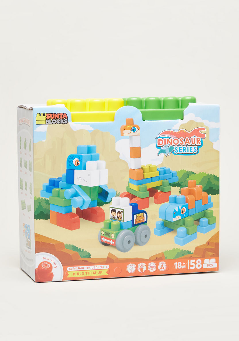 Sunta 58-Piece Dinosaur Series Block Set-Blocks%2C Puzzles and Board Games-image-5