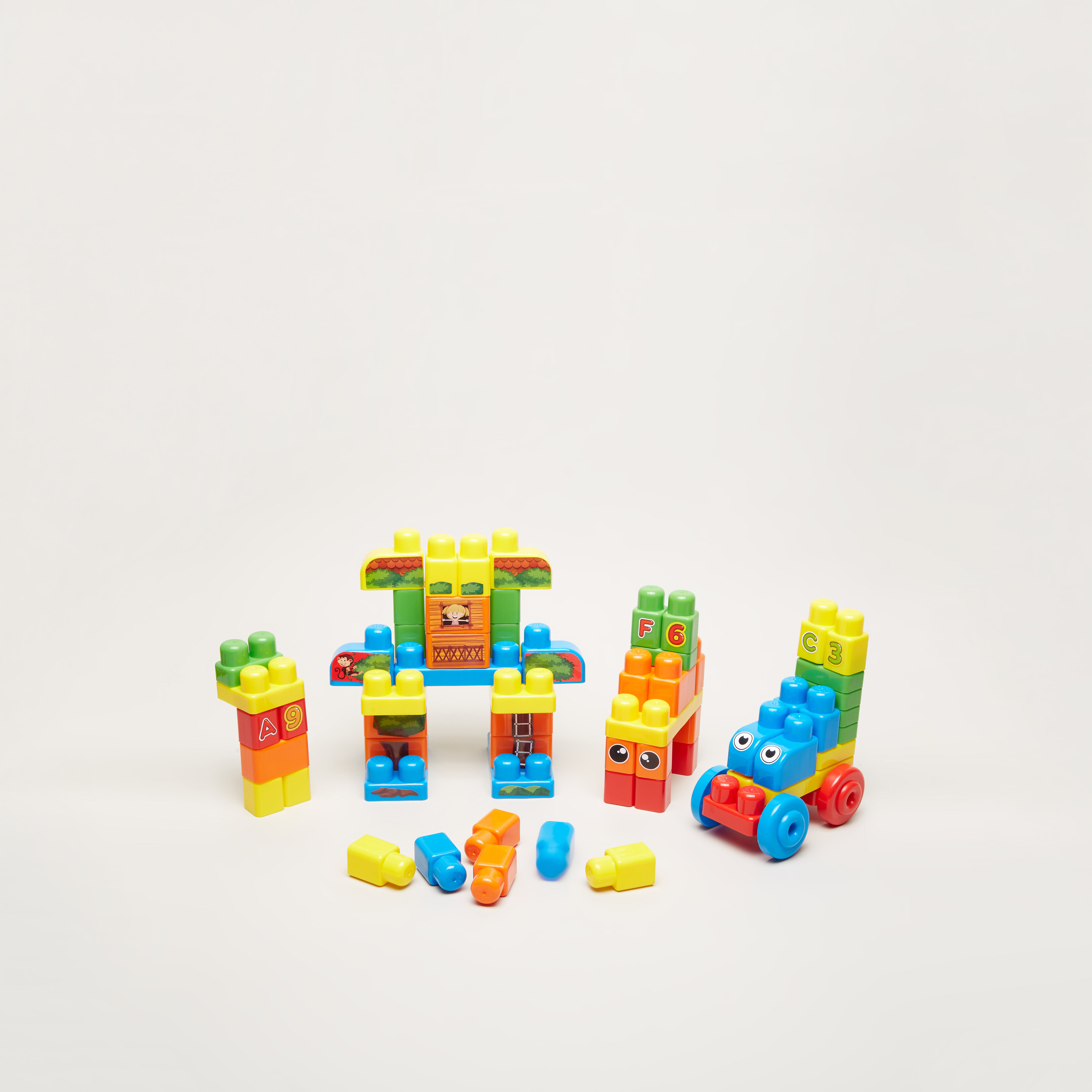 Buy Sunta How Tall is a Giraffe 68-Piece Building Block Set Online ...